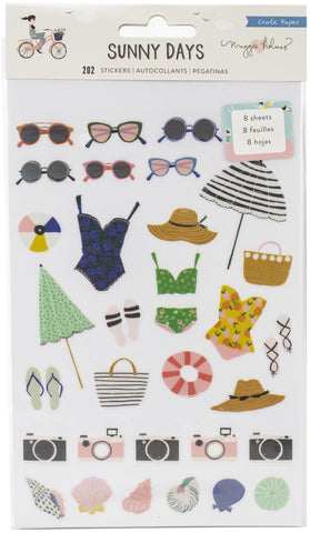 Maggie Holmes Sunny Days Sticker Book 202/Pkg