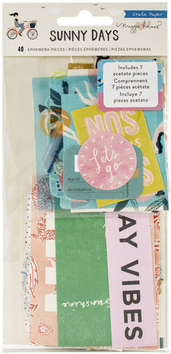 Maggie Holmes Sunny Days Ephemera Die-Cuts 40/Pkg