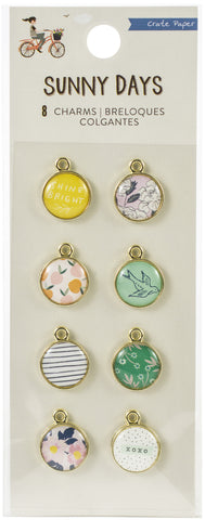 Maggie Holmes Sunny Days Charm Embellishments 8/Pkg