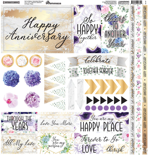 Anniversary Blessing Elements Stickers 12&quot;X12&quot;