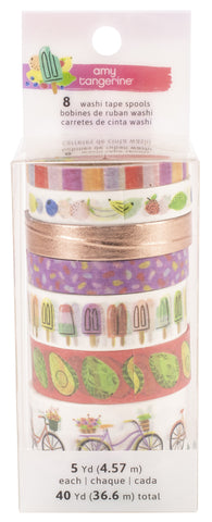 Amy Tan Stay Sweet Washi Tape 8/Pkg