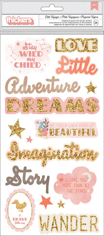 Little Adventurer Thickers Stickers 5.5"X11" 34/Pkg