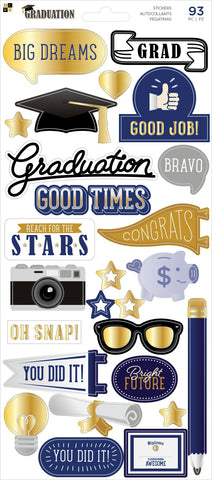 Graduation Cardstock Stickers 5.5"X12" 2/Pkg