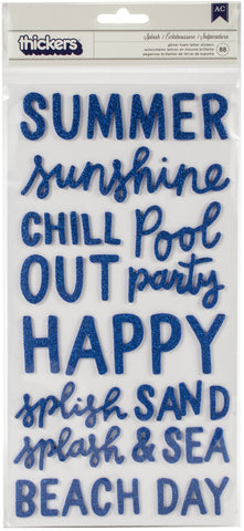 Oh Summertime Thickers Stickers 5.5"X11" 88/Pkg