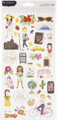 Chasing Adventures Cardstock Stickers 6&quot;X12&quot; 73/Pkg