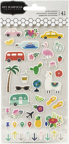 Chasing Adventures Puffy Stickers 41/Pkg