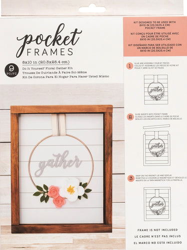 American Crafts Pocket Frames Insert Kit 8&quot;X10&quot; 9/Pkg