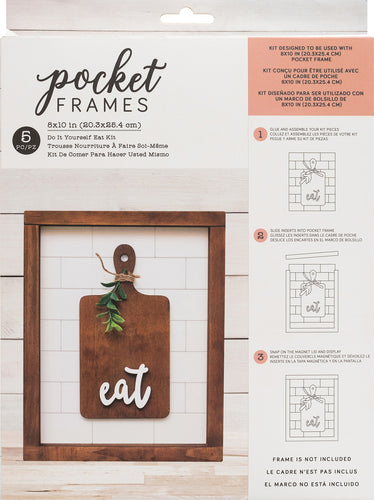 American Crafts Pocket Frames Insert Kit 8&quot;X10&quot; 5/Pkg