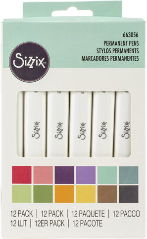 Sizzix Permanent Pens 12/Pkg