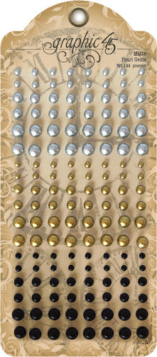 Graphic 45 Staples Pearl Gems 144/Pkg