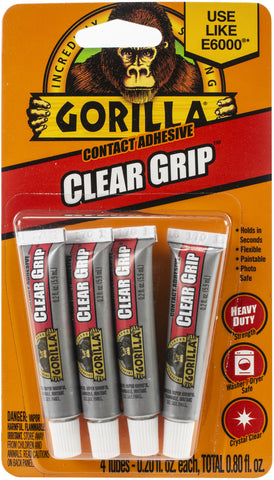 Gorilla Clear Grip Tubes 4/Pkg