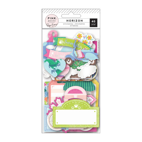 Paige Evans Horizon Ephemera Cardstock Die-Cuts 40/Pkg