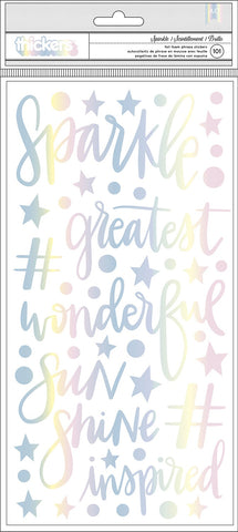 Shimelle Sparkle City Thickers Stickers 5.5"X11" 101/Pkg