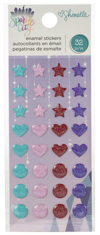 Shimelle Sparkle City Enamel Dots 32/Pkg