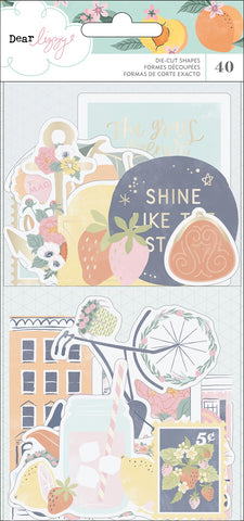 Dear Lizzy It's All Good Ephemera Cardstock Die-Cuts 40/Pkg