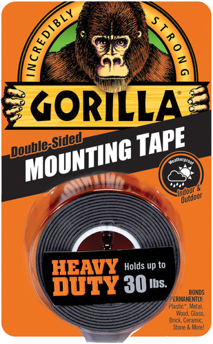 Gorilla Double-Sided Heavy Duty Mounting Tape 1"X60"