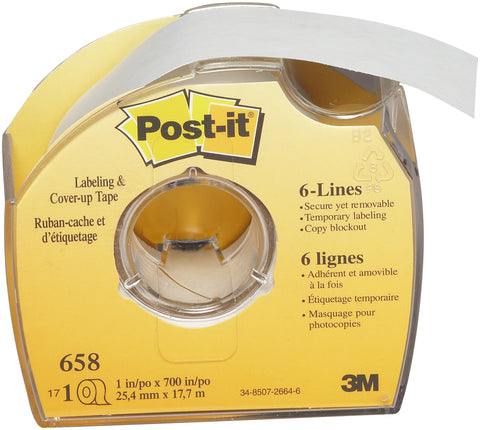 Post-It Labeling & Cover-Up Tape 1"X700"