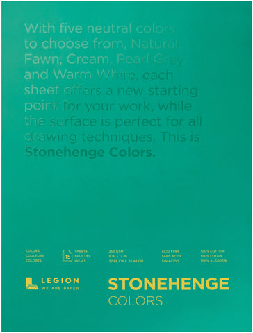 Stonehenge Aqua Block Coldpress Pad 9"X12" 10 Sheets/Pkg