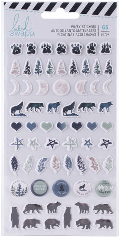 Heidi Swapp Wolf Pack Puffy Stickers