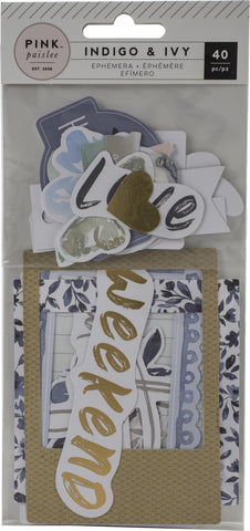 Indigo & Ivy Ephemera Cardstock Die-Cuts 40/Pkg