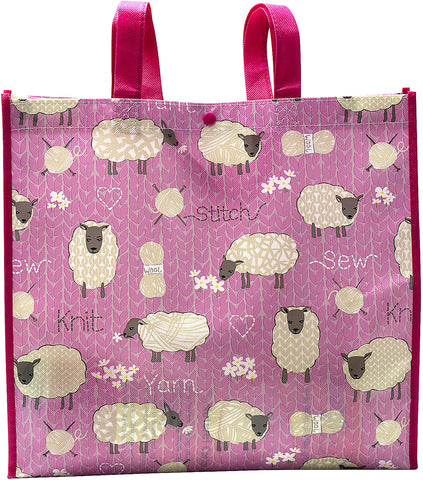 Tacony Stitch & Knit Sheep Reusable Tote Bag