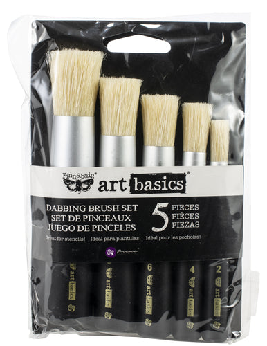 Finnabair Art Basics Dabbing Brush Set 5/Pkg