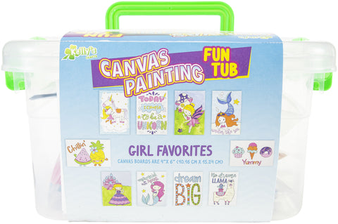 Kelly's Crafts Canvas Painting Fun Tub