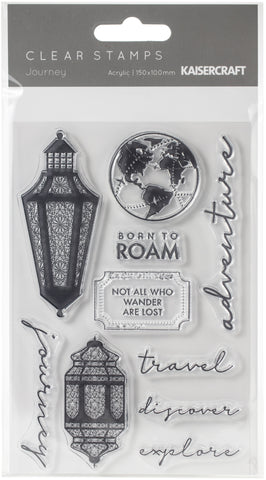 Journey Clear Stamps 6"X4"