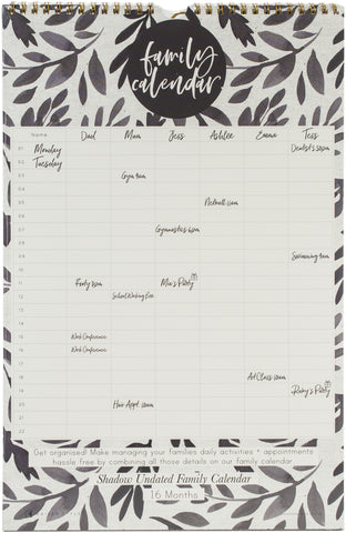 Kaiser Style Family Calendar 11"X15"