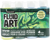 DecoArt FluidArt Paint Pouring Value Pack 4/Pkg
