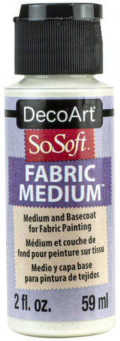 SoSoft Fabric Acrylic Paint Medium Transparent 2oz