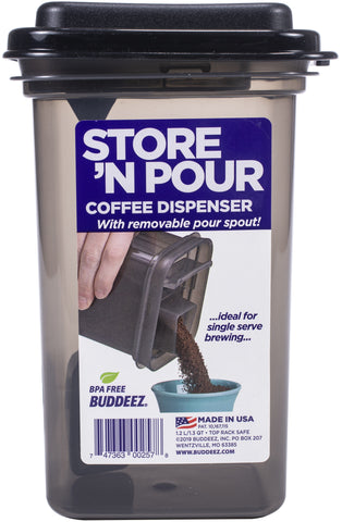 Buddeez 12oz Store 'n Pour Coffee Dispenser W/Scoop