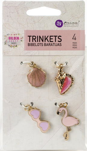 Prima Marketing Golden Coast Trinkets 4/Pkg