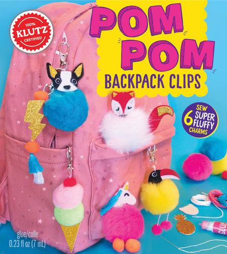 Pom-Pom Backpack Clips