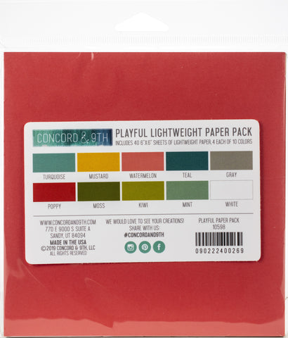Concord & 9th Lightweight Paper Pack 40 Sheets