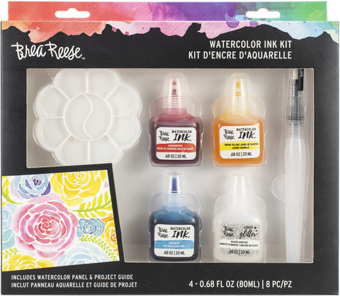 Brea Reese Watercolor Ink Kit 8/Pkg