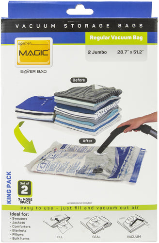 Egemen Magic Saver Vacuum Bag Set Of 2 King Pack