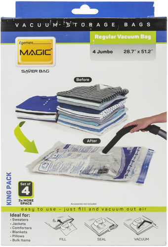 Egemen Magic Saver Vacuum Bagset Of 4 King Pack