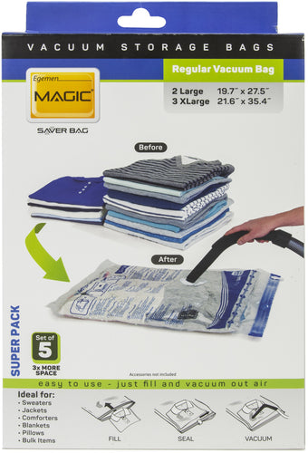 Egemen Magic Saver Vacuum Bag Set Of 5 Super Pack