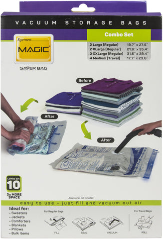 Egemen Magic Saver Combo Set 10 Vacuum Bag