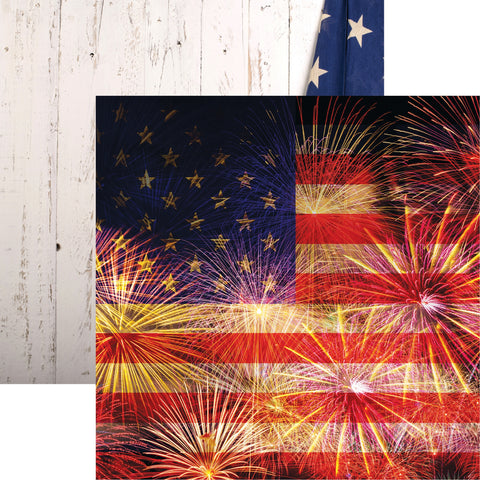 Old Glory Double-Sided Cardstock 12"X12"