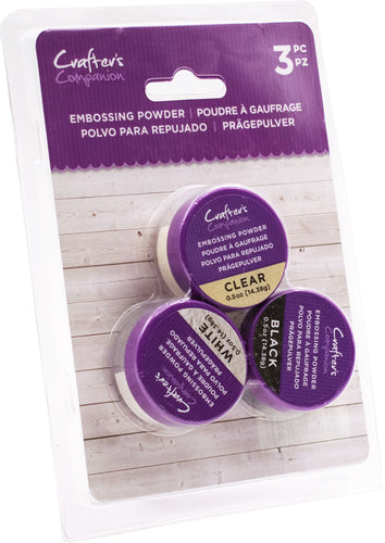 Crafter's Companion Embossing Powder 3/Pkg