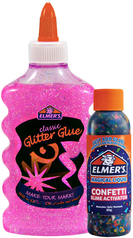 Elmer's Glitter Glue with Confetti Magical Liquid Bundle
