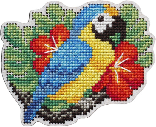 RTO Counted Cross Stitch Kit W/Plywood Form 3.58"X2.91"