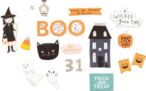 Hey, Pumpkin Chipboard Stickers 64/Pkg