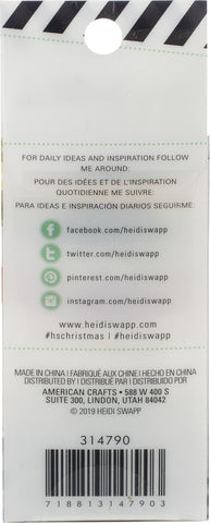 Heidi Swapp Winter Wonderland Washi Tape Rolls 8/Pkg