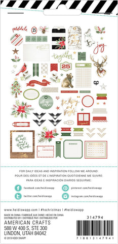 Heidi Swapp Winter Wonderland Ephemera Die-Cuts 74/Pkg