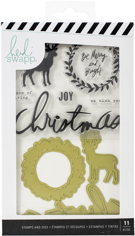 Heidi Swapp Winter Wonderland Stamp & Die Set 11/Pkg