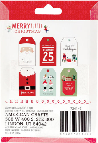 Merry Little Christmas Cardstock Tags 36/Pkg