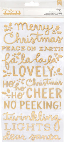 Merry Little Christmas Thickers Stickers 5.5"X11" 227/Pkg